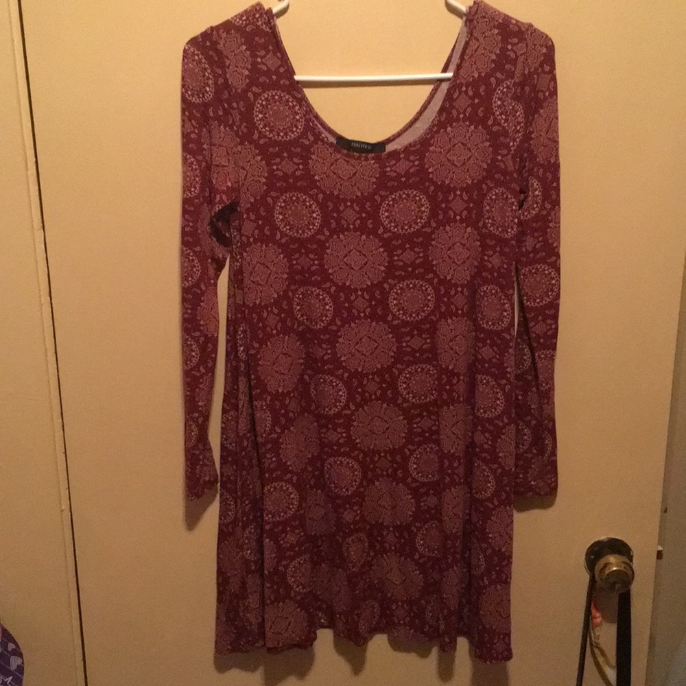 Red pattern Forever 21 Dress